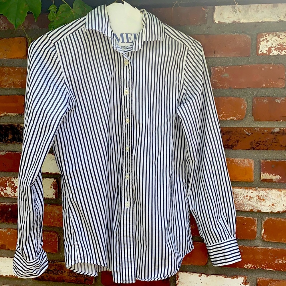 Faconnable Striped Cotton Shirt Size S